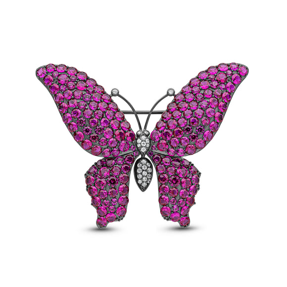 Butterfly Brooch (Ruby)