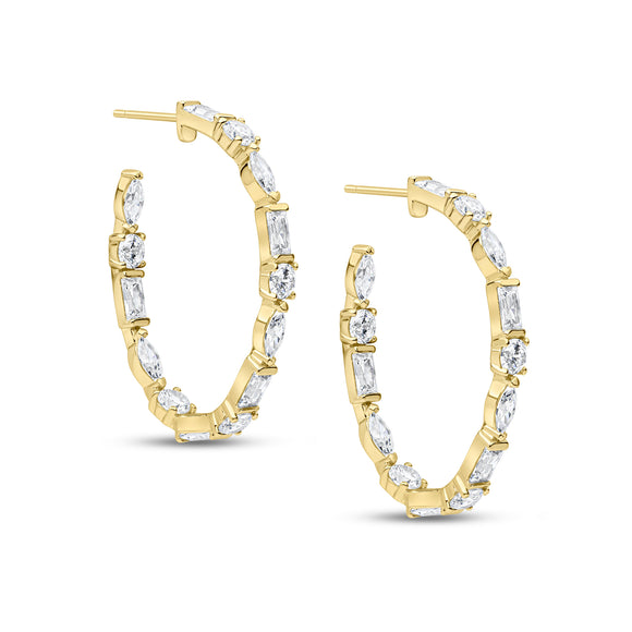Celeste Hoop Earrings (Gold)