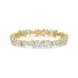 Delta Bracelet (All-White/Gold)