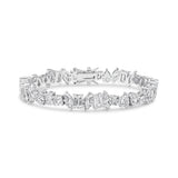 Delta Bracelet (All-White/Rhodium)