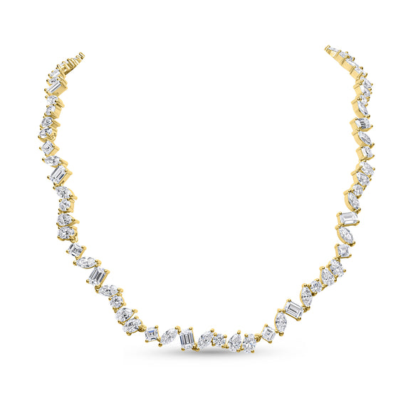 Delta Necklace (White/Gold)