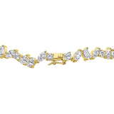 Delta Necklace (White/Gold)