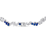 Delta Necklace (Sapphire/White)