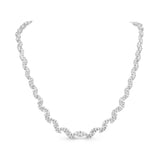 Demeter Necklace (All-White/Rhodium)