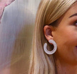Latifah Earrings (Rhodium)