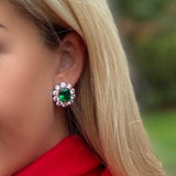 Maha Earrings (Emerald)
