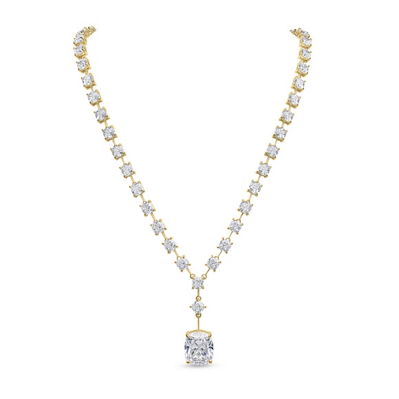 Imelda Necklace (All-White/Gold)