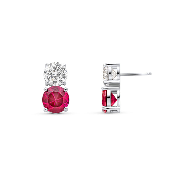 Jessica Earrings (Ruby, Classic)