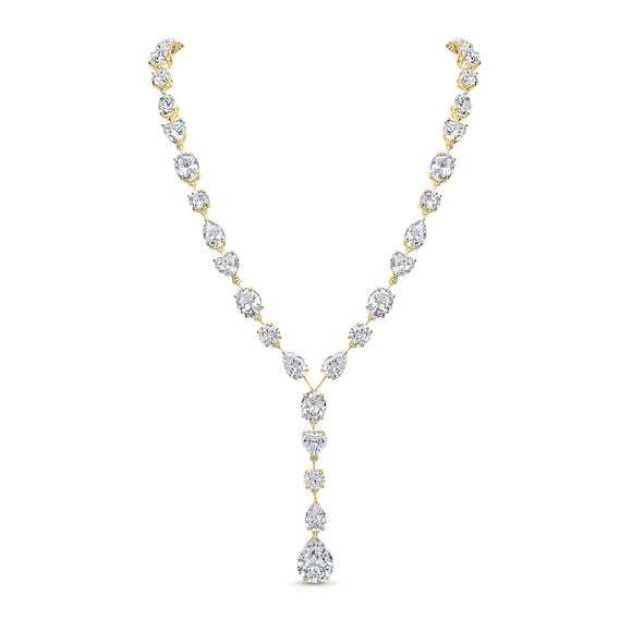 Kesha Necklace (All-White/Gold)