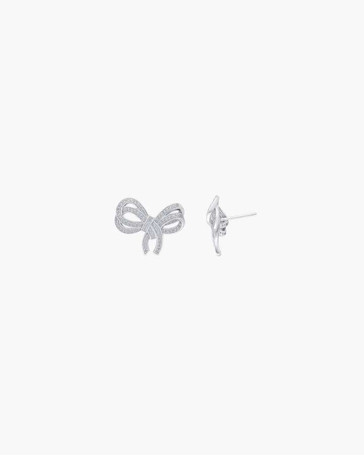 Pavé Bow Earrings