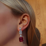 Rea Earrings (Ruby)