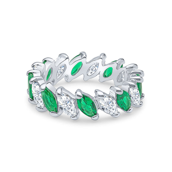 Demeter Eternity Ring (Emerald)