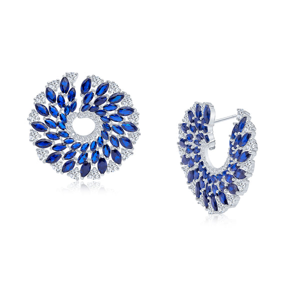 Marie Earrings (Sapphire)