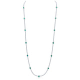 Francine Necklace (Emerald/White)