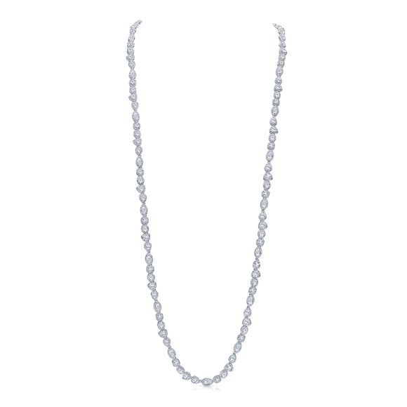 Graff - Multishape Diamond necklace with a multishape Diamond pendant with  a 36.58ct Fancy Intense Yellow cushion cut Diamond (Diamonds 130.98cts)  Multishap… | Takı