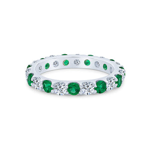 Harmonia Eternity Ring (Emerald)