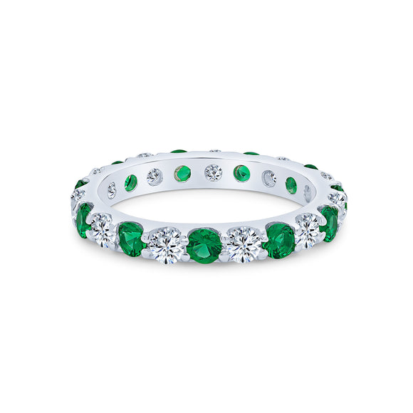 Harmonia Eternity Ring (Emerald)