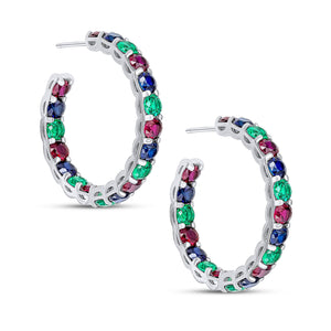 Portia Hoop Earrings (Multi-colour)