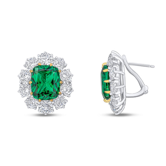 Maha Earrings (Emerald)