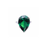 Geneva Ring (Emerald/Rhodium)