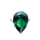 Geneva Ring (Emerald/Rhodium)