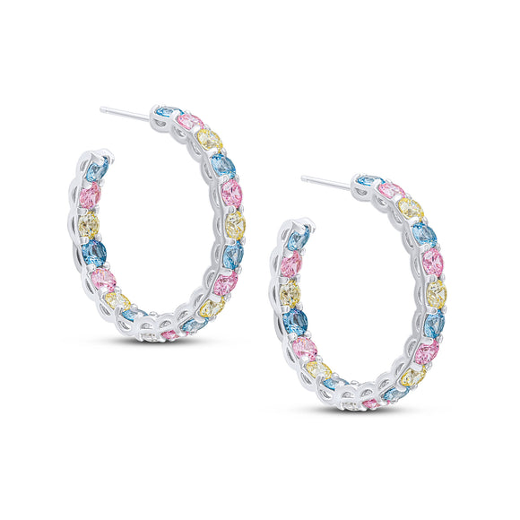 Portia Hoop Earrings (Pastel)