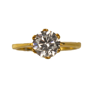 Veora Solitaire Ring (Gold, 8mm)