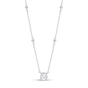 Vesper Bezel Pendant Rhodium – C I R O