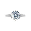 Veora Solitaire Ring (Rhodium, 7mm)