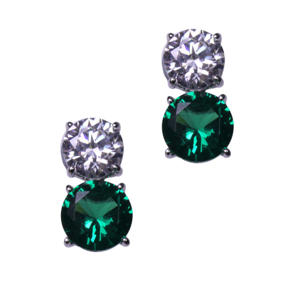 Jessica Earrings (Small Emerald)