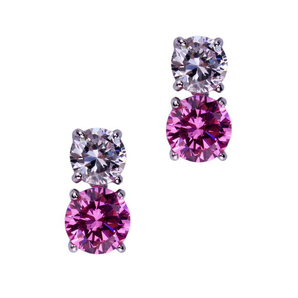 Jessica Earrings (Small Pink)
