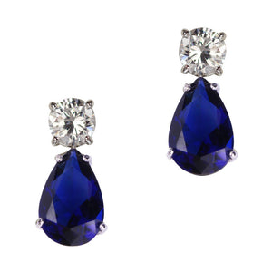 June Earrings (Sapphire)
